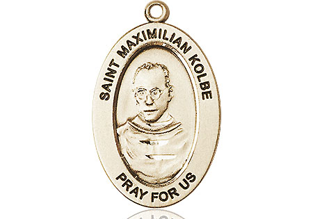 14kt Gold Saint Maximilian Kolbe Medal