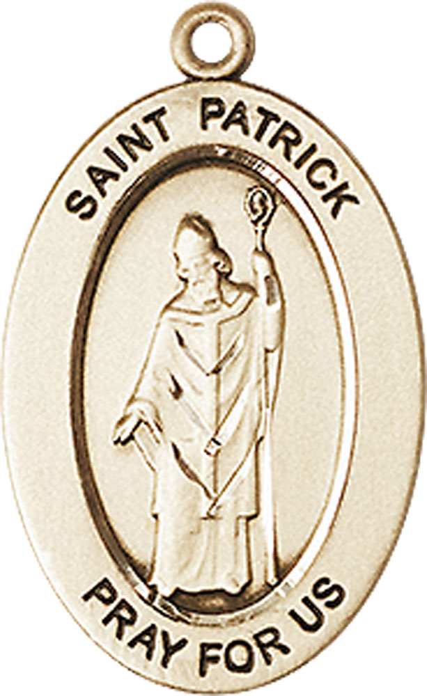 14kt Gold Saint Patrick Medal