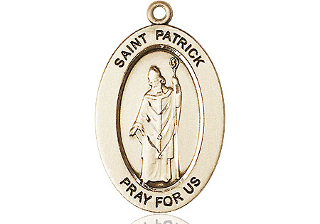 14kt Gold Saint Patrick Medal