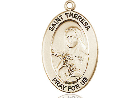 14kt Gold Saint Theresa Medal