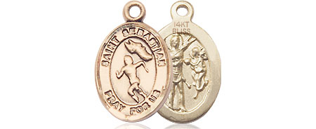 14kt Gold Saint Sebastian Track and Field Medal