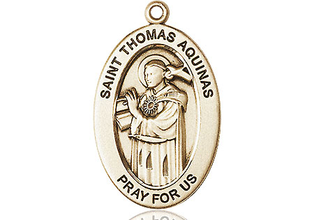 14kt Gold Saint Thomas Aquinas Medal