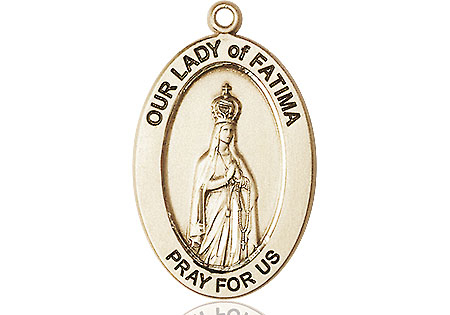 14kt Gold Our Lady of Fatima Medal