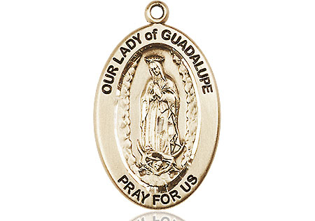 14kt Gold Our Lady of Guadalupe Medal