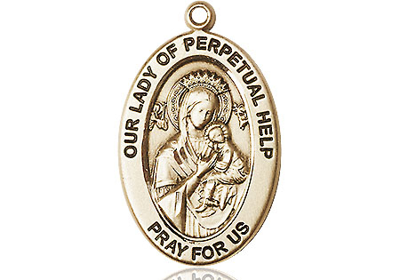 14kt Gold Our Lady of Perpetual Help Medal