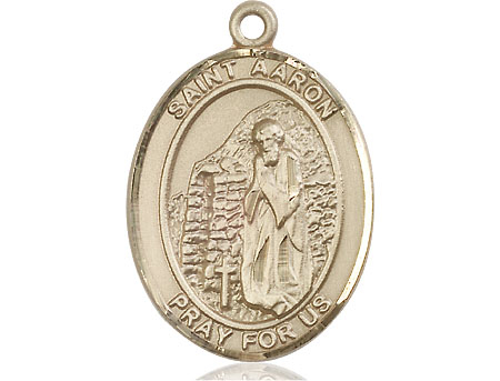 14kt Gold Filled Saint Aaron Medal