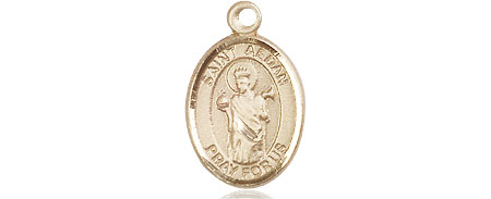 14kt Gold Filled Saint Aedan of Ferns Medal