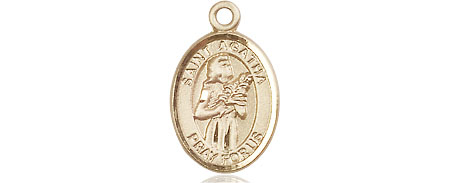14kt Gold Filled Saint Agatha Medal