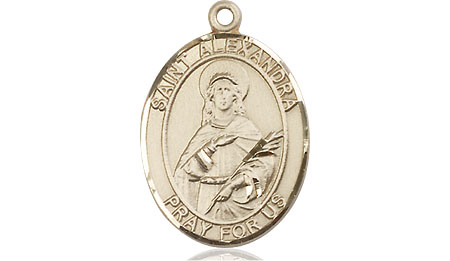 14kt Gold Filled Saint Alexandra Medal
