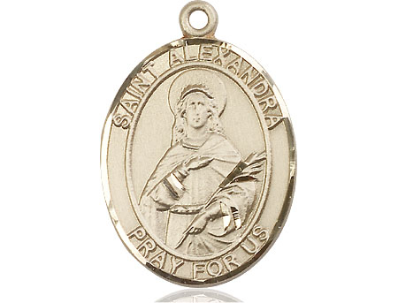 14kt Gold Filled Saint Alexandra Medal