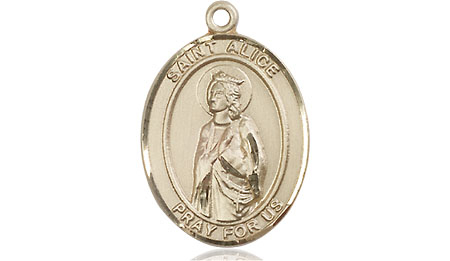 14kt Gold Filled Saint Alice Medal