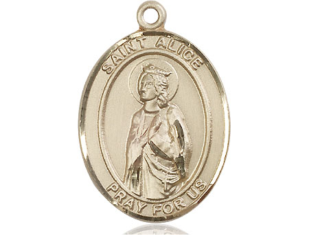 14kt Gold Filled Saint Alice Medal