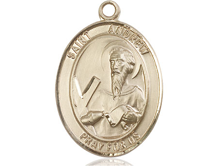 14kt Gold Filled Saint Andrew the Apostle Medal