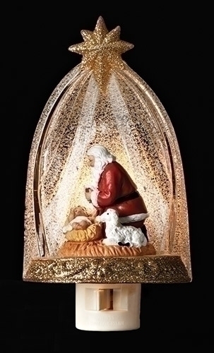 Kneeling Santa 24&quot; Nightlight - Christmas
