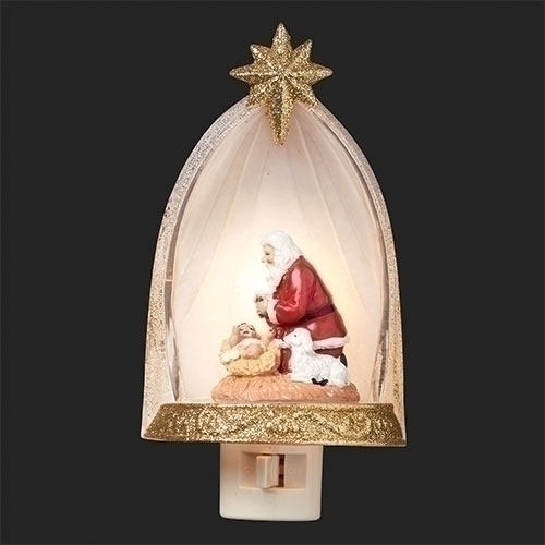 Kneeling Santa 24&quot; Nightlight - Christmas