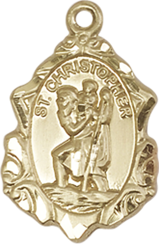 14kt Gold Filled Saint Christopher Medal