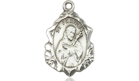 Sterling Silver Saint Francis Medal