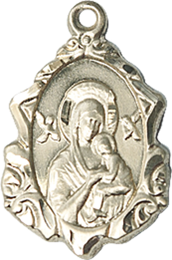 14kt Gold Filled Our Lady of Perpetual Help Medal