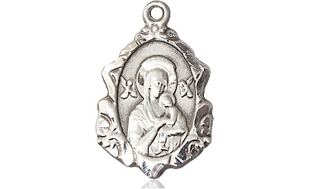 Sterling Silver Our Lady of Perpetual Help Medal