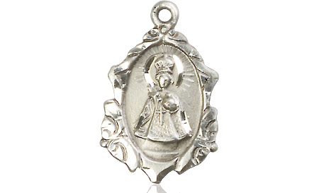 Sterling Silver Infant of Prague Medal