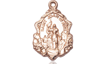 14kt Gold Filled Saint Joan of Arc Medal