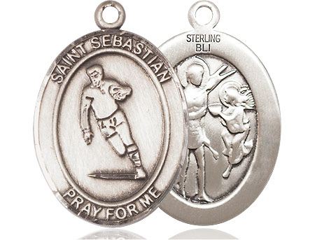 Sterling Silver Saint Sebastian Rugby Medal