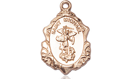 14kt Gold Filled Saint Michael the Archangel Medal