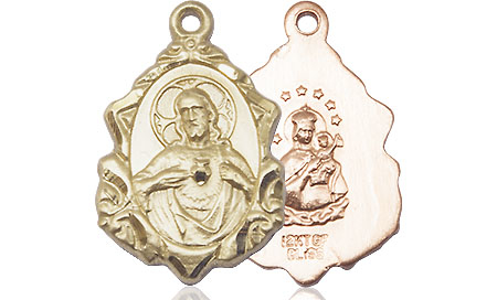 14kt Gold Scapular Medal