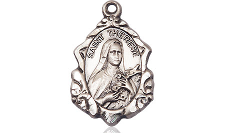 Sterling Silver Saint Therese of Lisieux Medal