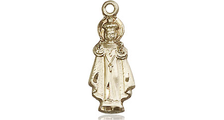 14kt Gold Filled Infant of Prague Medal