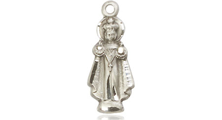 Sterling Silver Infant of Prague Medal