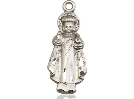 Sterling Silver Infant of Prague Medal