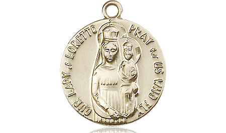 14kt Gold Filled Our Lady of Loretto Medal