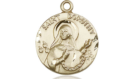 14kt Gold Filled Saint Dorothy Medal