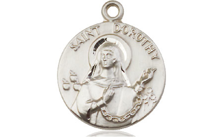 Sterling Silver Saint Dorothy Medal