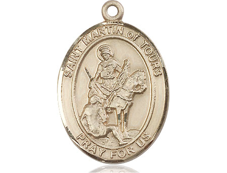 14kt Gold Filled Saint Martin of Tours Medal