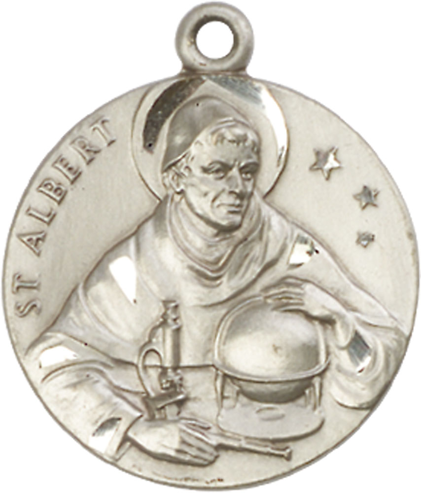 Sterling Silver Saint Albert the Great Medal