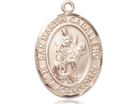 14kt Gold Filled San Martin Caballero Medal