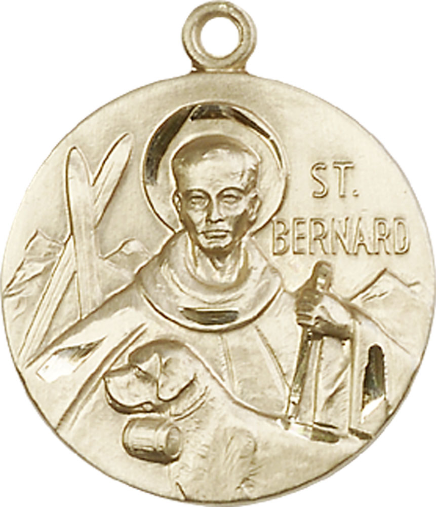 14kt Gold Filled Saint Bernard of Monjoux Medal