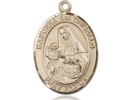 14kt Gold Filled Saint Madonna Del Ghisallo Medal