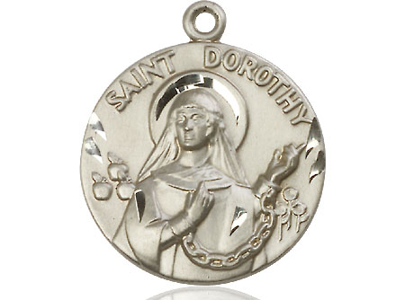 Sterling Silver Saint Dorothy Medal