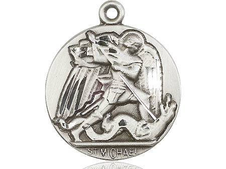 Sterling Silver Saint Michael the Archangel Medal