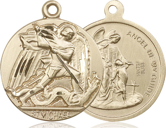 14kt Gold Filled Saint Michael the Archangel Medal