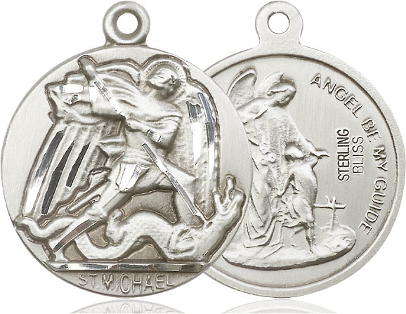 Sterling Silver Saint Michael the Archangel Medal