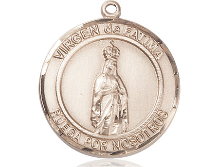 14kt Gold Filled Virgen de Fatima Medal