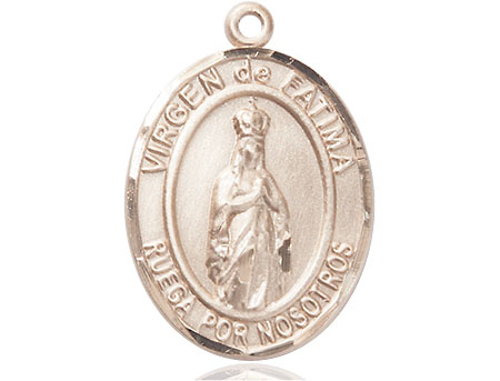 14kt Gold Filled Virgen de Fatima Medal