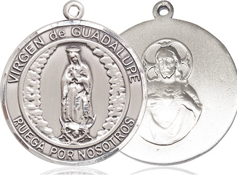 Sterling Silver Virgen de Guadalupe Medal