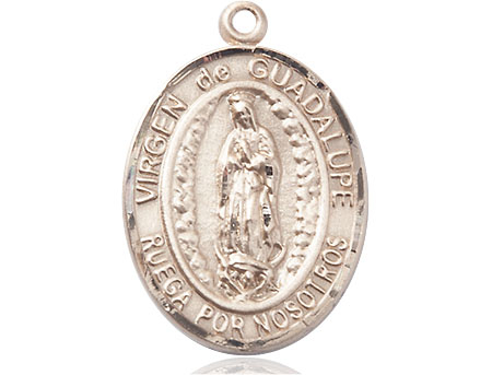 14kt Gold Filled Virgen de Guadalupe Medal