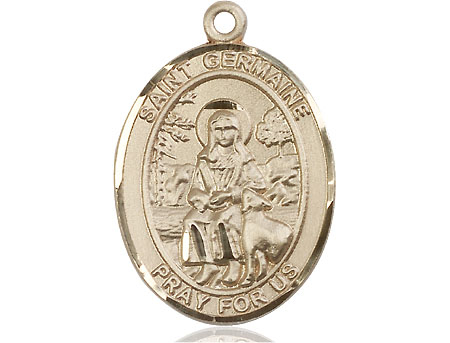 14kt Gold Filled Saint Germaine Cousin Medal