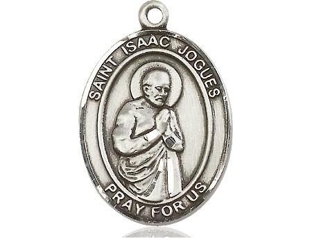 Sterling Silver Saint Isaac Jogues Medal